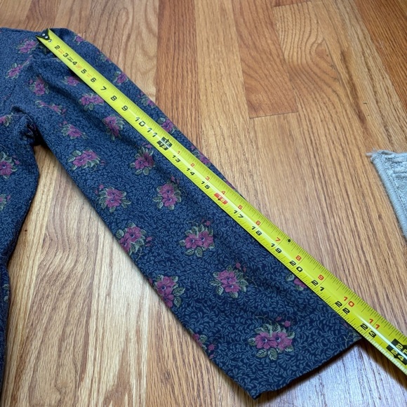 LAURA ASHLEY Vintage 80s Long Sleeve Floral Button Down Puff Shoulder Midi Dress - Picture 7 of 17